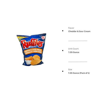Ruffles Cheddar & Sour Cream Potato Chips Description