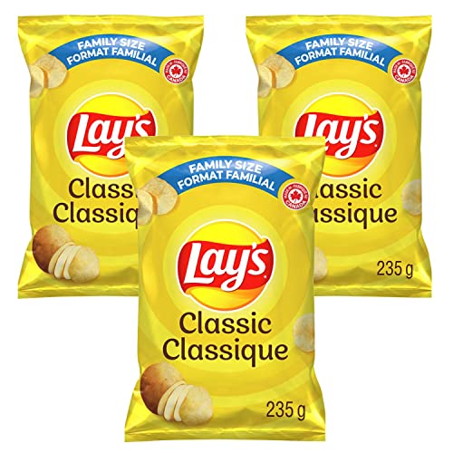 Lays Classic Potato Chips Family Bag pack of 3