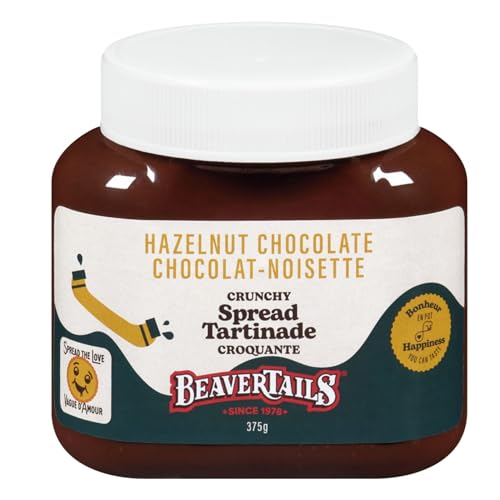 Beaver Tails Crunchy Spread Hazelnut Chocolate, 375g/13.2 oz (Shipped from Canada)