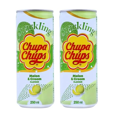 Chupa Chups Sparkling Melon & Cream 250mL/8.4 fl. oz (Shipped from Canada)