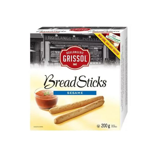 Boul-angerie Grissol Breadsticks Sesame, 200g/7 oz (Shipped from Canada)