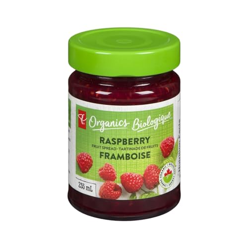 President's Choice  Organics, Organic Fruit Spread Raspberry, 235 ml/7.9 fl. oz (Shipped from Canada)