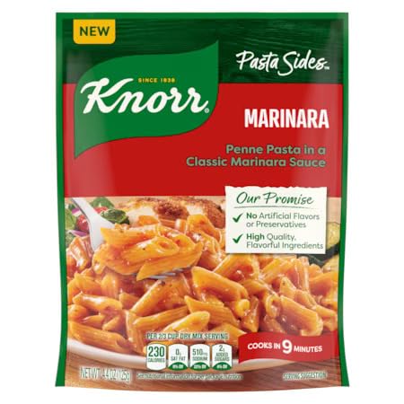 Knorr Sidekicks Pasta Side Dish, Marinara Pasta Side, 125g/4.4 oz (Shipped from Canada)