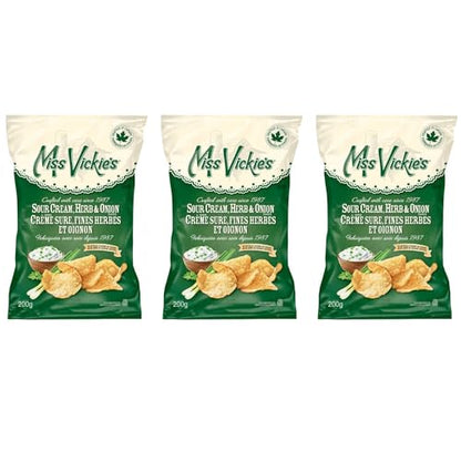 Miss Vickies Sour Cream Herb Onion pack of 3