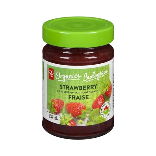 President's Choice Organics, Organic Fruit Spread Strawberry, 235 ml/7.9 fl. oz (Shipped from Canada)