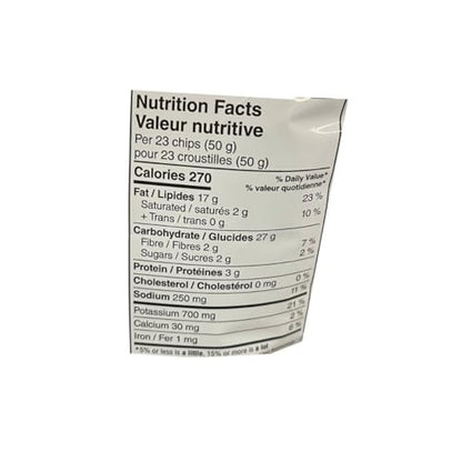Ruffles Cheddar & Sour Cream Potato Chips Nutritional Facts
