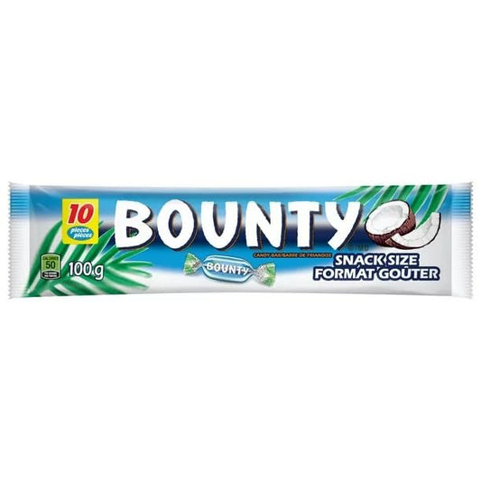 BOUNTY Coconut Milk Chocolate Minis, 10 Mini Bars, 100g/3.5 oz (Shipped from Canada)