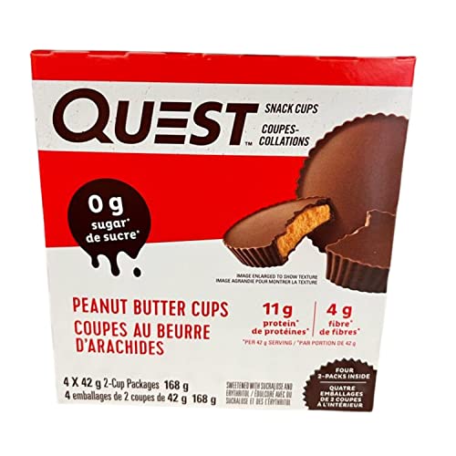 Quest Nutrition Peanut Butter Cups, 4 x 42g/1.5oz (Shipped from Canada)