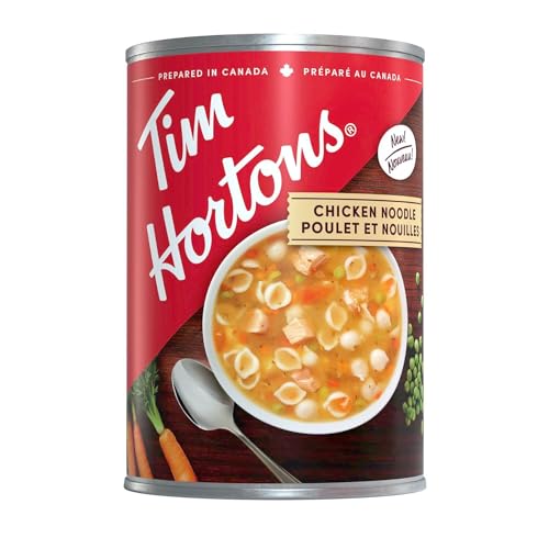 Tim Hortons Chicken Noodle Soup, Ready-to-Serve, 540mL/18 fl.oz (Shipped from Canada)