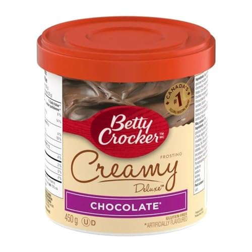 Betty Crocker Creamy Deluxe Frosting Chocolate, Gluten Free, Ready-to-Spread, 450g/15.9 oz (Shipped from Canada)