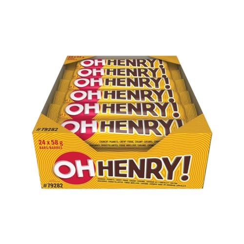 Oh Henry! Chocolate Candy Bars, 24 x 58g/2 oz. (Shipped from Canada)