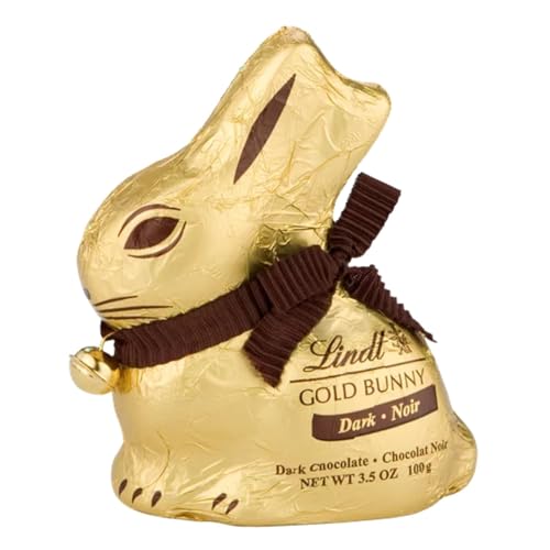 Lindor Gold Bunny Dark Chocolate Easter Bunny, 100g/3.5 oz (Shipped from Canada)