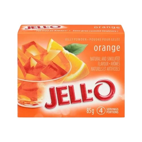 Jell-O Orange Jelly Powder, Gelatin Mix, 85g/3oz (Shipped from Canada)