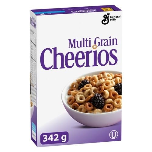 Cheerios Multi Grain Breakfast Cereal, Whole Grains, 342g/12 oz (Shipped from Canada)