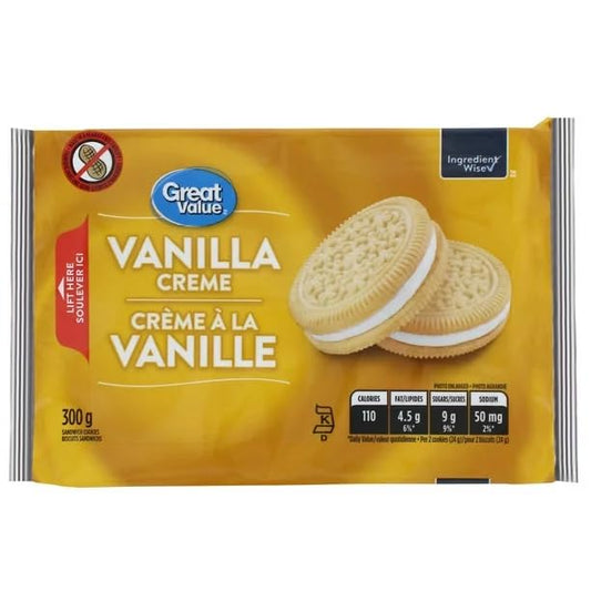 Great Value Vanilla Cream Sandwich Cookies