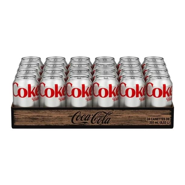 Coca Cola Diet Made with Canadian Ingredients 24 cans x 355ml/12fl.oz (Shipped from Canada)
