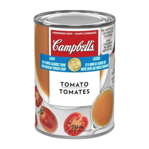 Campbell’s Light Tomato Condensed Soup - Fat Free, 284 mL/9.6 fl. oz (Shipped from Canada)