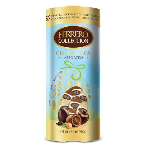 Ferrero Collection CRISPY EGGS Assorted Chocolate Covered Wafer Eggs, 500g/24.7 oz (Shipped from Canada)