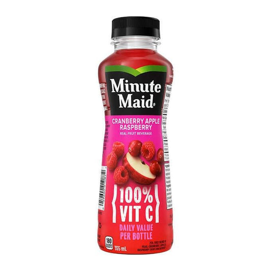 Minute Maid Cranberry Apple Raspberry Juice, 355mL/12 fl. oz. (Shipped from Canada)