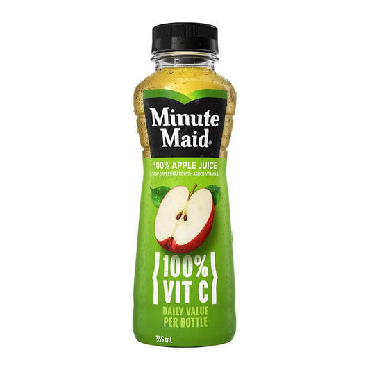 Minute Maid 100% Vitamin C Apple Fruit Juice, 355mL/12 fl. oz. (Shipped from Canada)