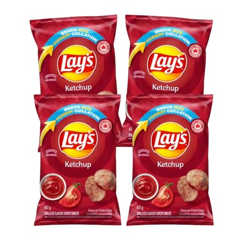 Lay's Ketchup Flavoured Potato Chips pack of 4