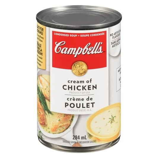 Campbell's Condensed Soup Cream of Chicken - Made with Lean Chicken & Fresh Cream, 284 mL/9.6 fl. oz (Shipped from Canada)
