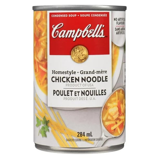 Campbell's Homestyle Chicken Noodle Condensed Soup, 284 mL/9.6 fl. oz (Shipped from Canada)