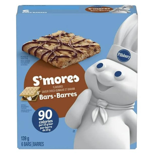 Pillsbury Softbake S'mores Flavour Bars, 139g/4.9oz (Shipped from Canada)
