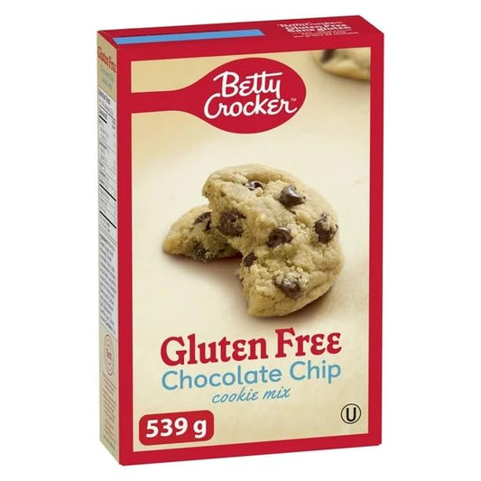Betty Crocker Gluten Free Chocolate Chip Cookie Mix, 539g/19 oz (Shipped from Canada)