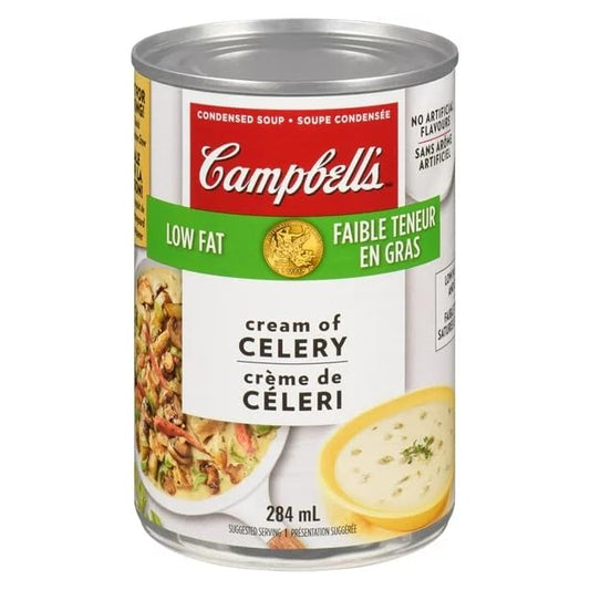 Campbell's Condensed Soup Low Fat Cream of Celery - Made with Real Celery & Cream, 284 mL/9.6 fl. oz (Shipped from Canada)