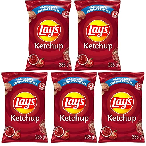 Lays Ketchup Potato Chips pack of 5