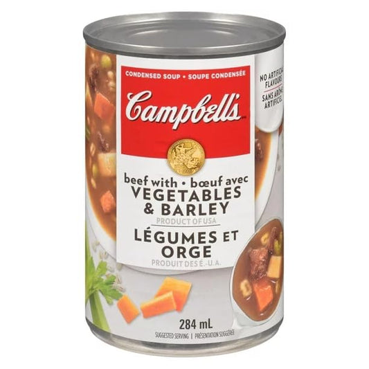 Campbell's Condensed Soup, Beef with Vegetables & Barley, 284 mL/9.6 fl. oz (Shipped from Canada)