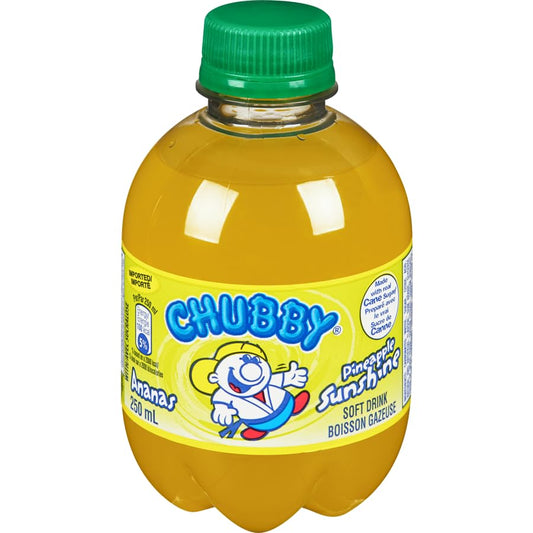 Chubby Pineapple Sunshine Soft Drink, 250ml/8.4 fl. oz (Shipped from Canada)