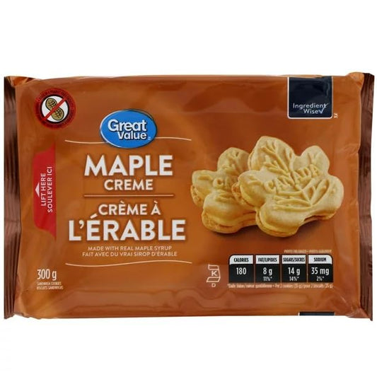 Great Value Maple Cream Sandwich Cookies