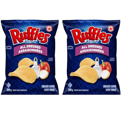 Ruffles All Dressed Potato Chips pack of 2