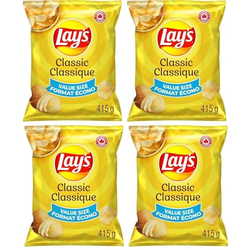 Lays Classic potato chips Value Size pack of 4