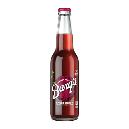 Barq's Crafted Spiced Cherry Glass Bottles 355ml/12 fl. oz (Shipped from Canada)