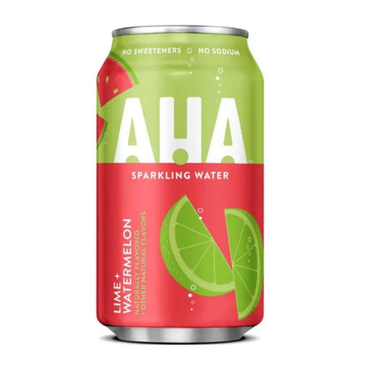 AHA Lime + Watermelon Sparkling Water single