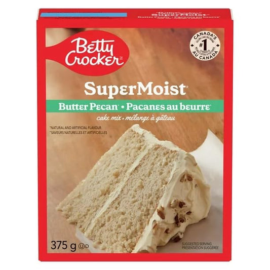 Betty Crocker Super Moist Butter Pecan Cake Mix, 375g/13.2 oz (Shipped from Canada)