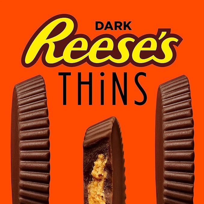 Reese's Thins Peanut Butter Cups Dark Chocolate 165g/5.8oz (Shipped from Canada)