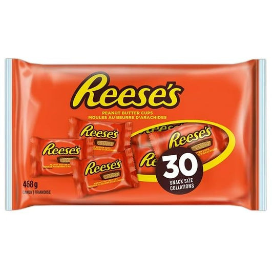 Reese's Peanut Butter Cups Snack Size, Multipack 30 X 15g, 468g/16.5oz (Shipped from Canada)
