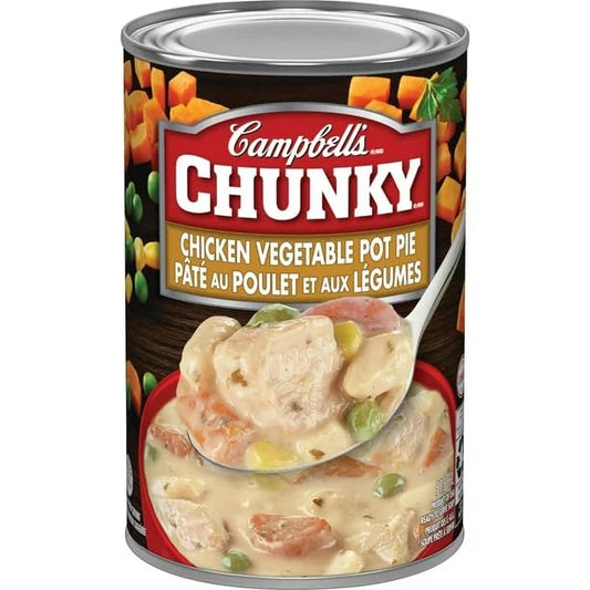 Campbell's Chunky Chicken Vegetable Pot Pie Ready to Serve Soup, Ready to Serve Soup, 515ml/17.4 fl. oz (Shipped from Canada)