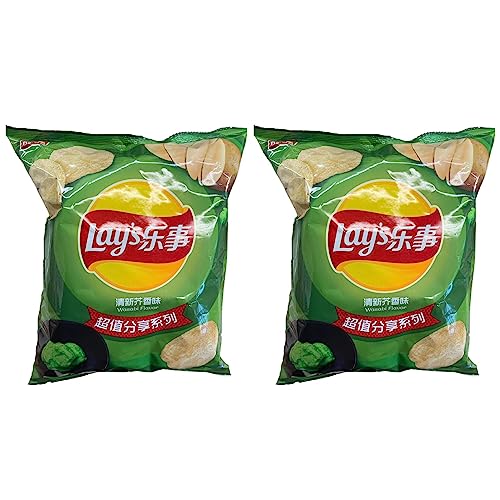 Lays Wasabi Flavour Potato Chips pack of 2