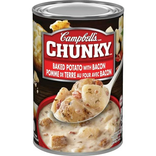 Campbell's Chunky Baked Potato with Bacon Ready to Serve Soup, 515ml/17.4 fl. oz (Shipped from Canada)