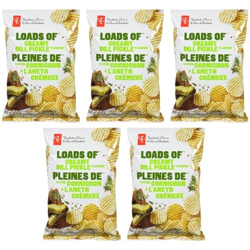 Presidents Choice Creamy Dill Pickle Rippled pack of 5