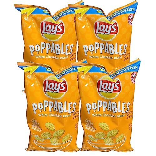 Lays Poppables White Cheddar Potato Snacks pack of 4