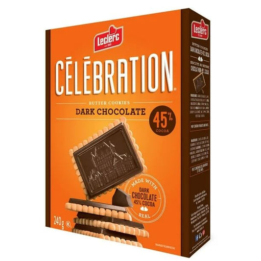 Celebration Dark Chocolate 45% Cocoa Butter Cookies 