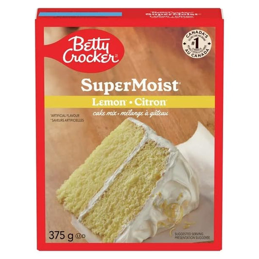 Betty Crocker Super Moist Lemon Cake Mix, 375g/13.2 oz (Shipped from Canada)