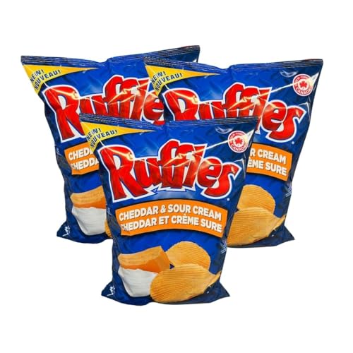 Ruffles Cheddar & Sour Cream Potato Chips pack of 3