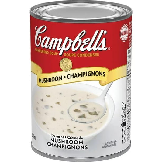 Campbell's Condensed Soup Cream of Mushroom - Made with Real Mushrooms & Fresh Cream, 284 mL/9.6 oz (Shipped from Canada)